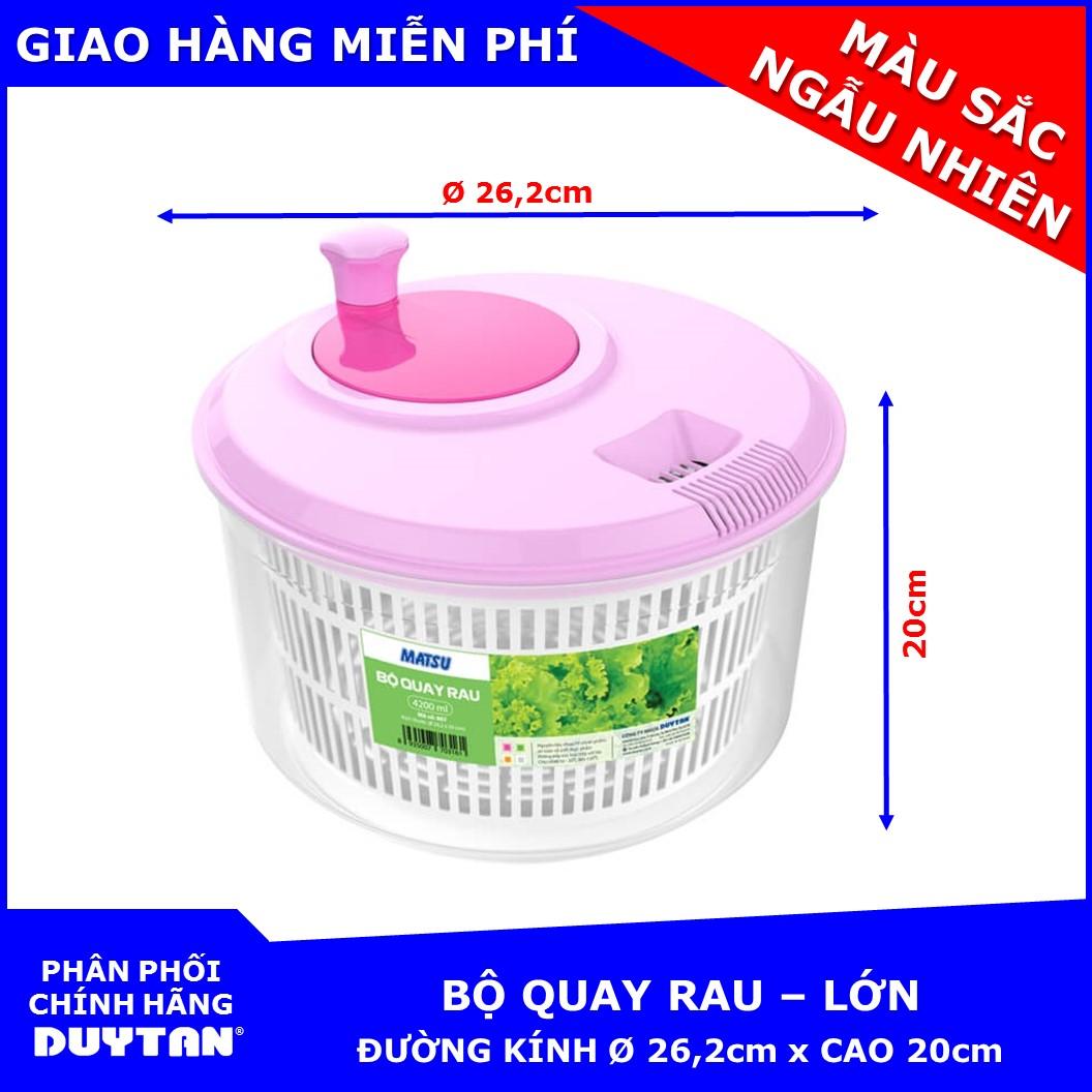 Bộ quay ráo nước rau MATSU Duy Tân lớn ( Màu sắc ngẫu nhiên )