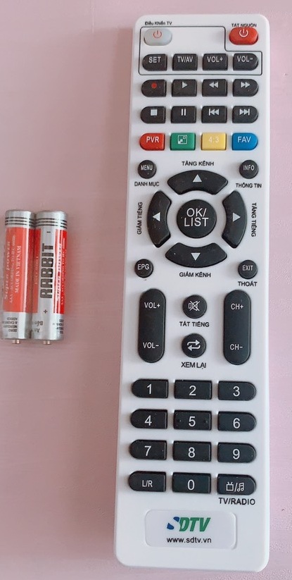 REMOTE ĐIỀU KHIỂN SDTV 17 SỬ DỤNG HẦU NHƯ ĐƯỢC CHO ĐẦU THU KTS VINASAT VÀ KTS DVB T2 CÓ CHỨC NANG HỌC LẸNH ĐIỀU KHIỂN TV
