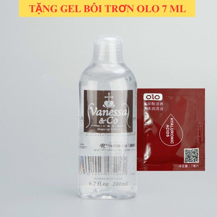 Combo gel bôi trơn vanessa 200ml và gel olo 7ml