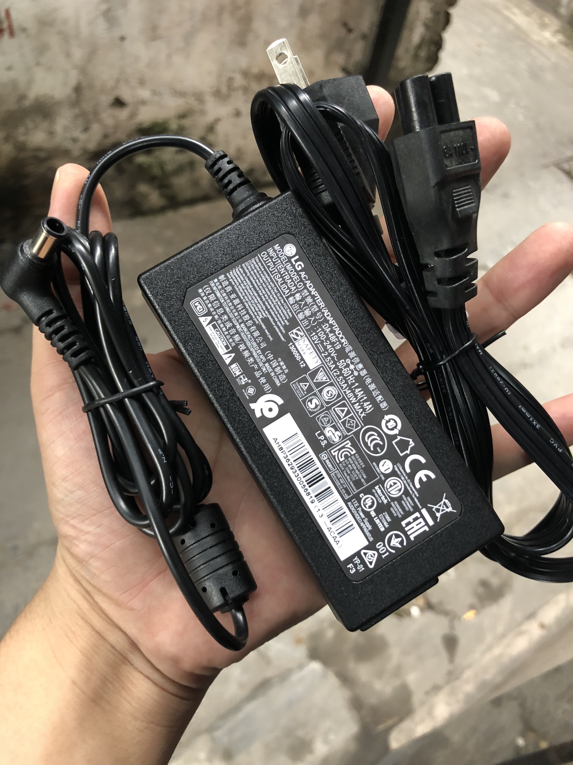 Adapter nguồn cho màn hình lg 19v 2.53a bản gốc