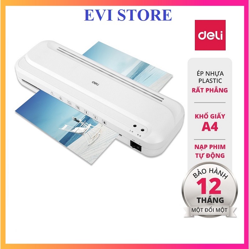 Máy ép plastic deli 2132 chính hãng khổ a4 - ép màng , ép ảnh poster e2132