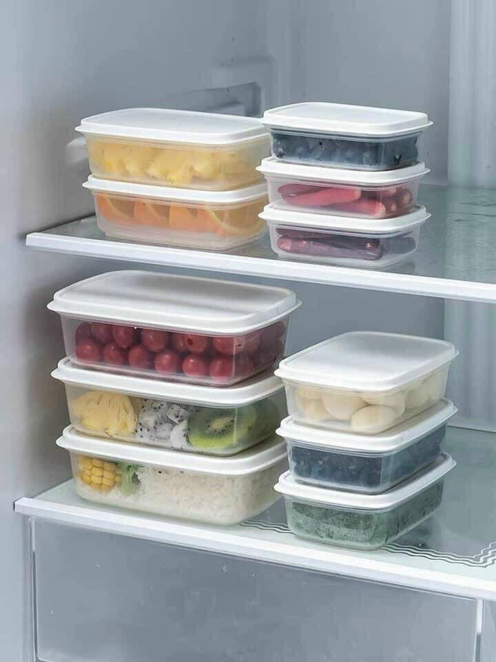 Set 11 hộp nhựa đựng thực phẩm, hàng Nhật