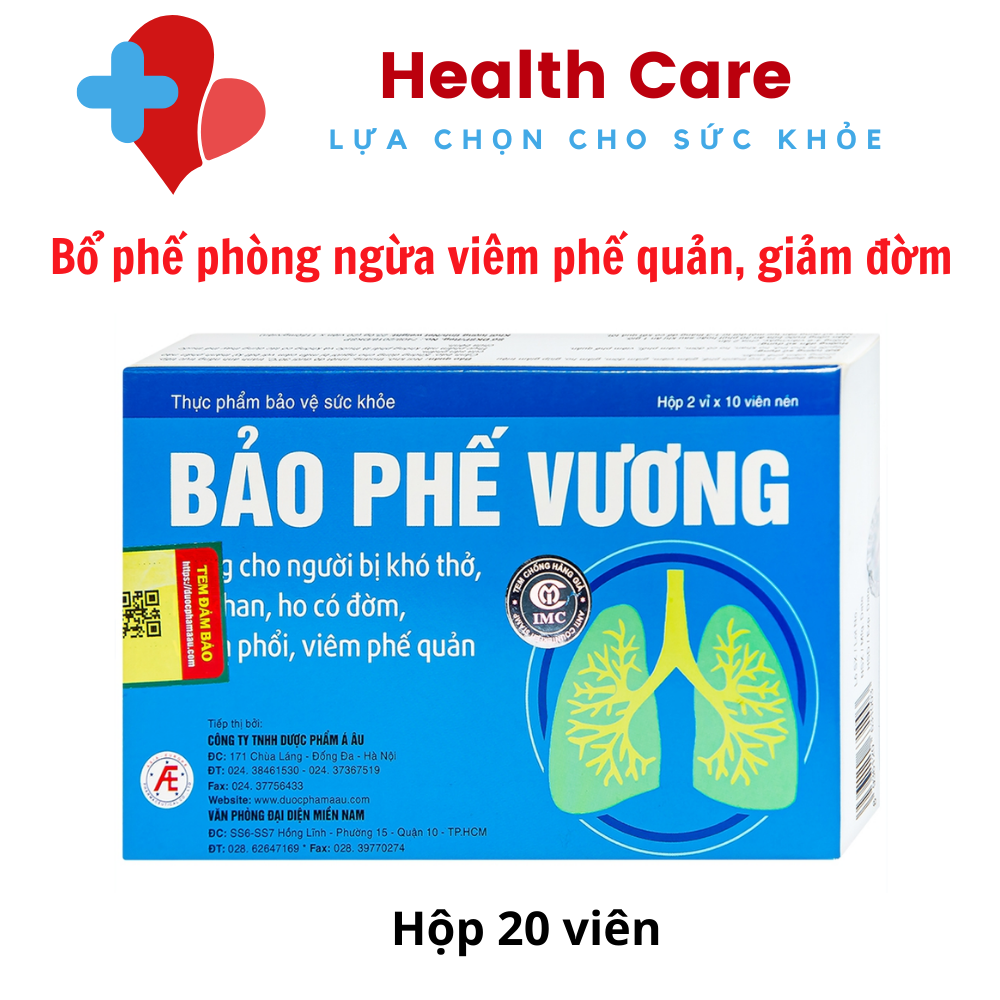 Viên uống Bảo Phế Vương Quang Minh giảm đờm, giảm ho, khó thở