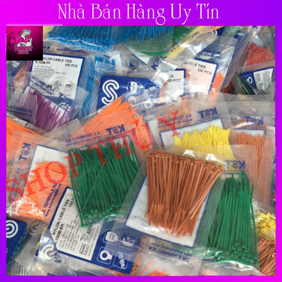 Dây Rút Chân Gà Đánh Dấu Dòng Gà 10 Bịt 9 Màu-1000 Sợi