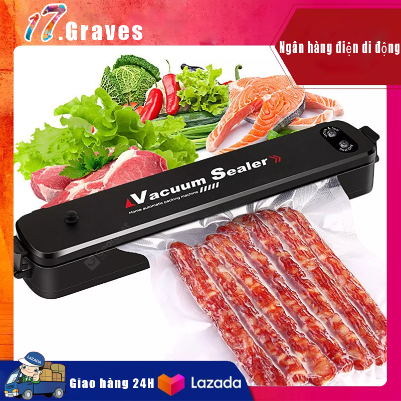 Máy hút chân không thực phẩm kiêm máy hàn miệng túi Vacuum Sealer X 2021- mẫu máy hút chân không gia đình tiện dụng, máy hút chân không mini công nghệ cao giúp ép chân không bảo quản thực phẩm tốt - Tặng 10 túi cao cấp