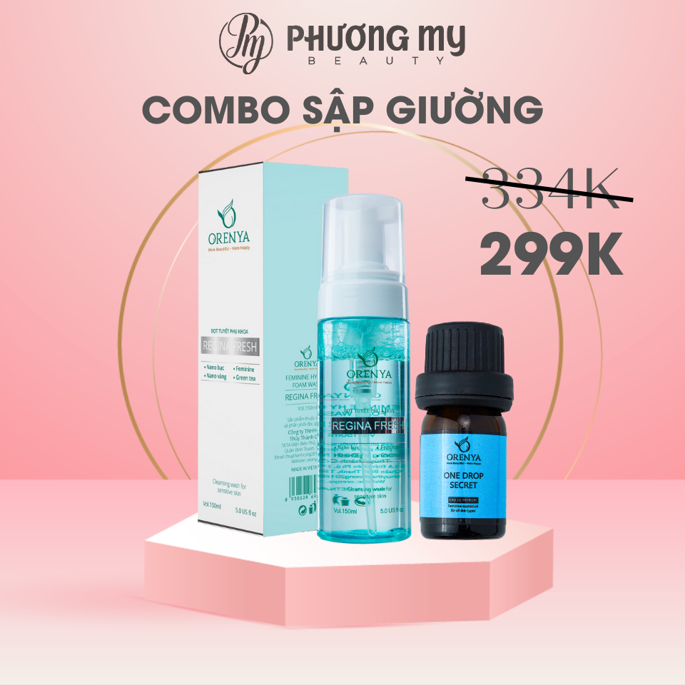 Dung dịch vệ sinh bọt tuyết phụ khoa Regina Fresh, nước hoa vùng kín One Drop Secret Orenya – PhuongMy Beauty