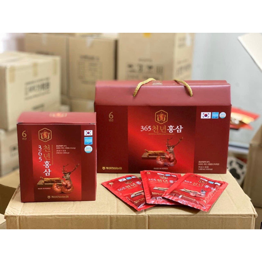 Nước sâm nhung hươu 365 hàn quốc
