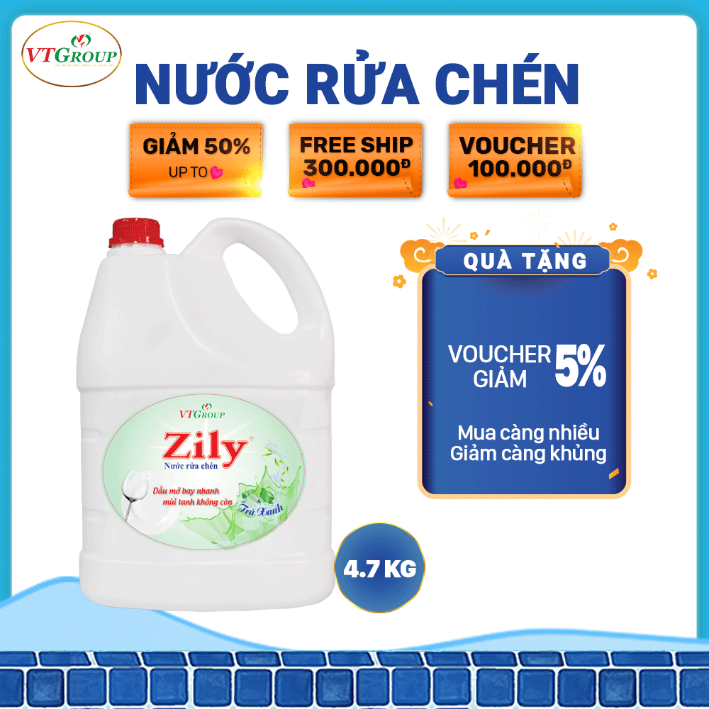 Nước rửa chén zily - 4.7kg