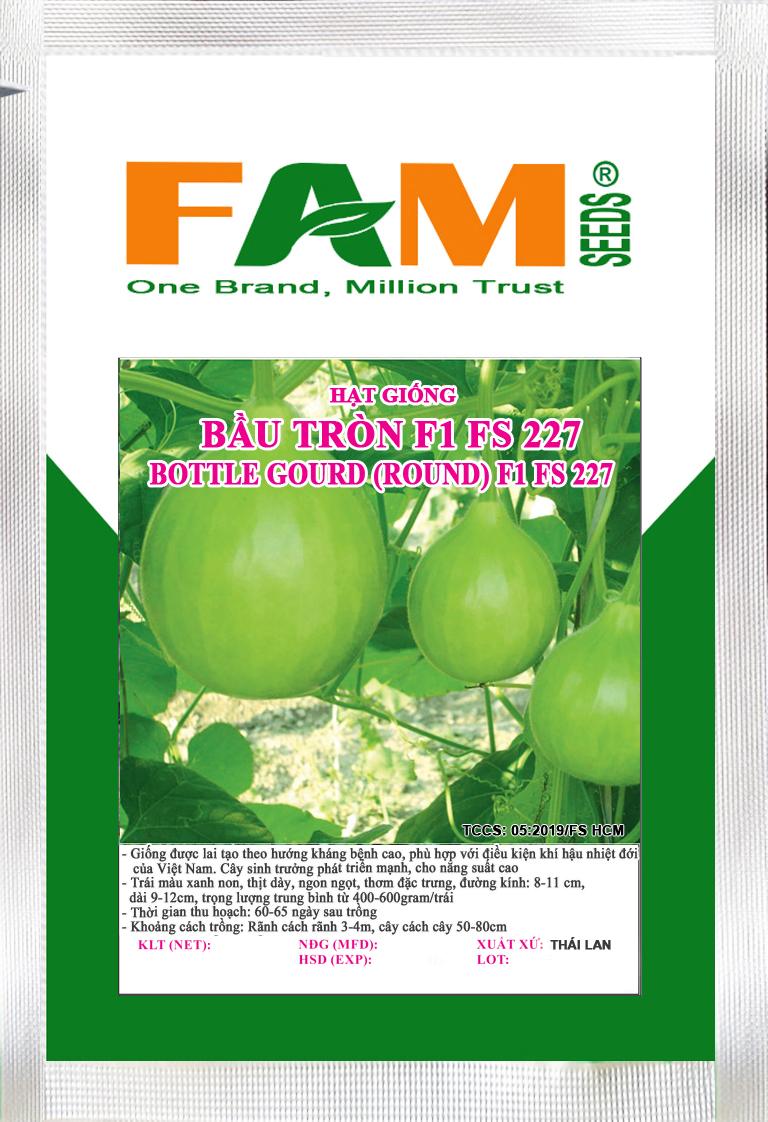 [HCM]Hạt Giống Bầu Tròn F1 FS 227 - Gói 10 Hạt