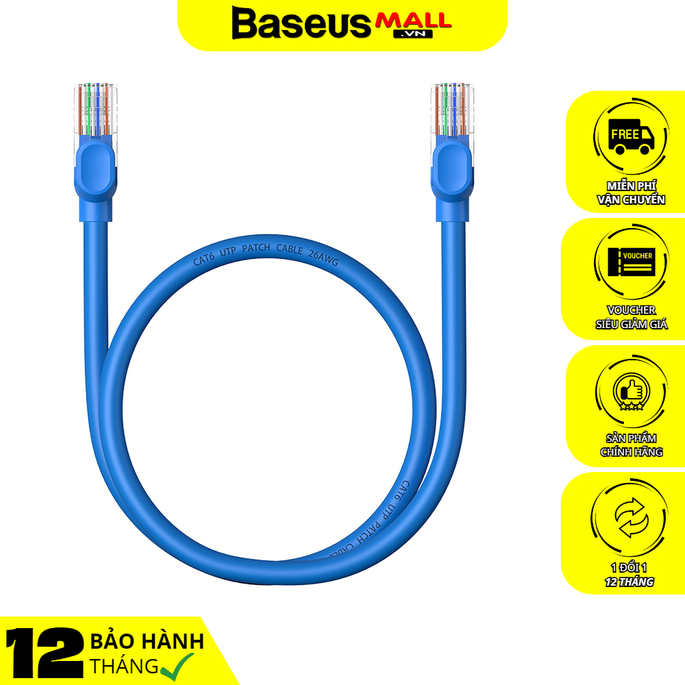 Cáp mạng lan 2 đầu baseus high speed cat6 gigabit ethernet cable