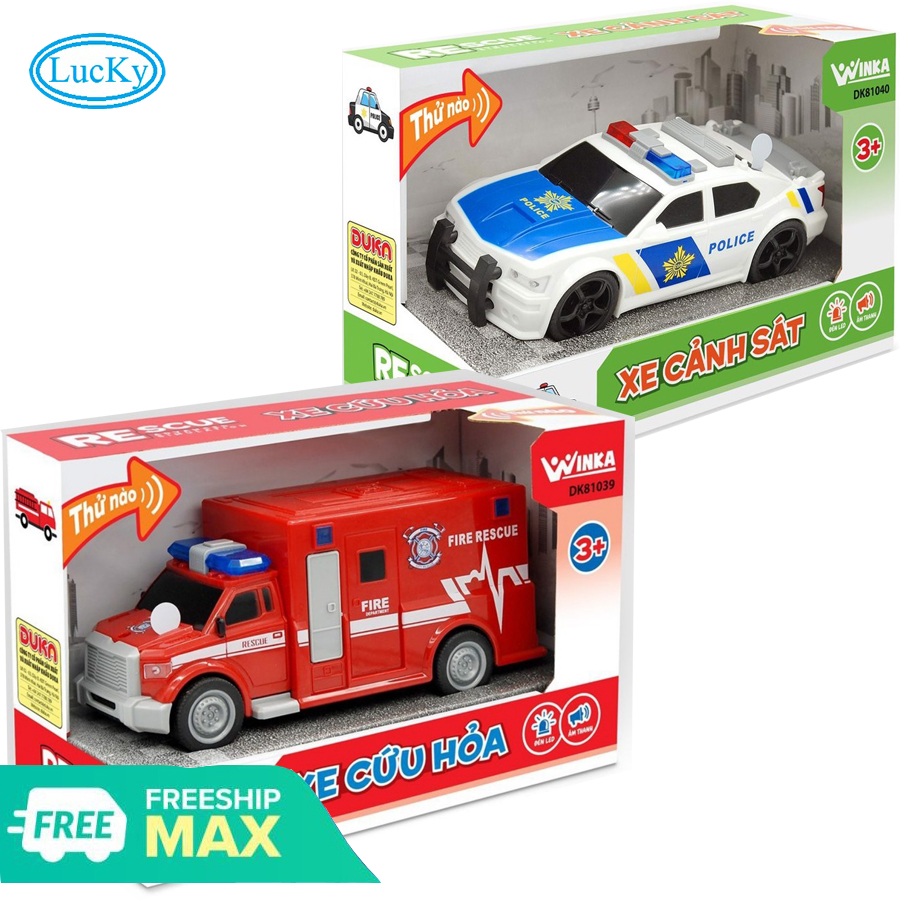 Đồ Chơi Trẻ em ( Có Video) , Xe Cứu Hỏa , Xe Cảnh Sát , An Toàn Cho Bé, Khủng Long Tự Tháo Ráp Cho Bé