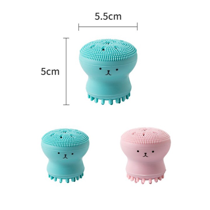 Cọ rửa mặt bạch tuộc tạo bọt xốp rửa sạch massage lỗ chân lông tẩy tế bào chết từ sillicone
