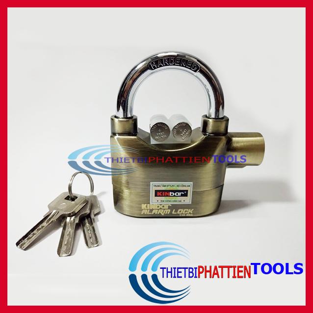 Ổ Khóa báo động - Ổ khóa chống trộm Kinbar đồng thân rộng 60mm nặng 550g ( Hàng Kinbar có tem )