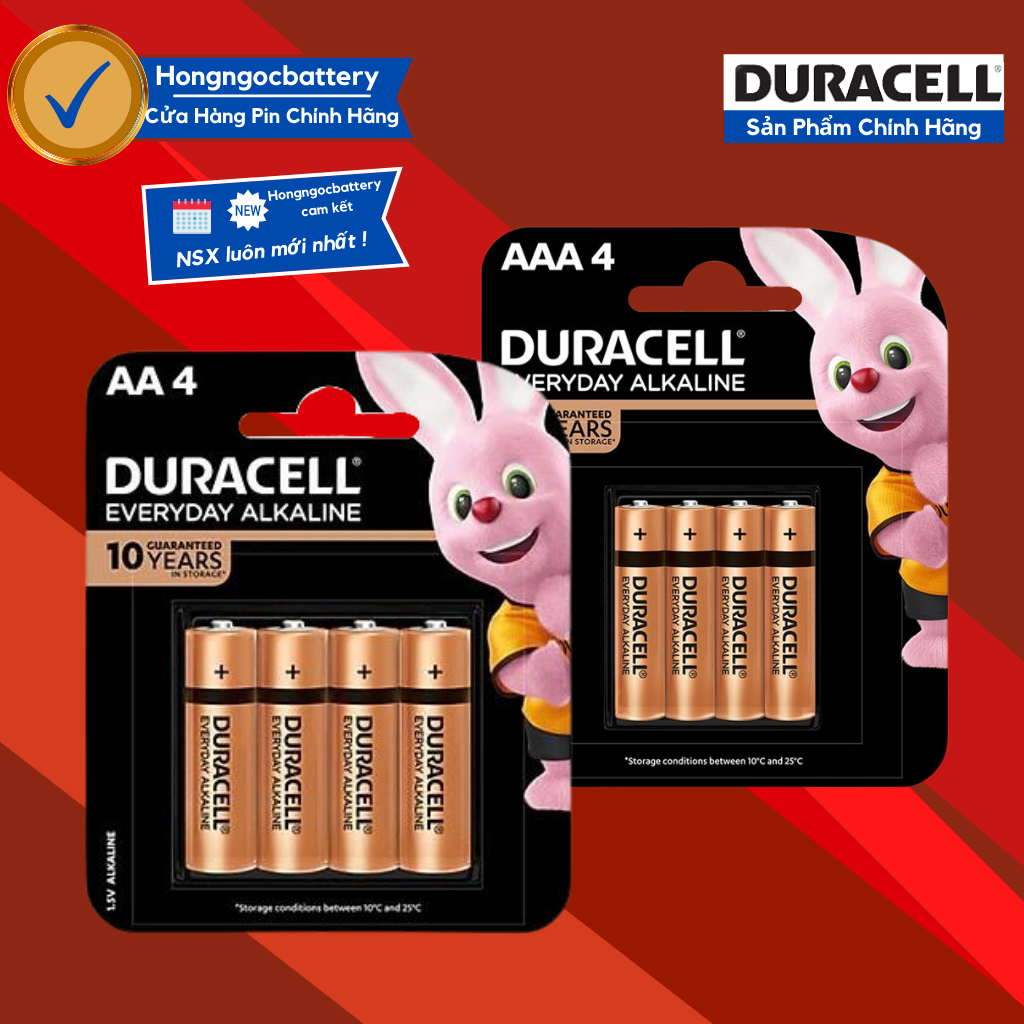 Pin aa , pin aaa duracell 1,5v siêu bền - hàng chính hãng