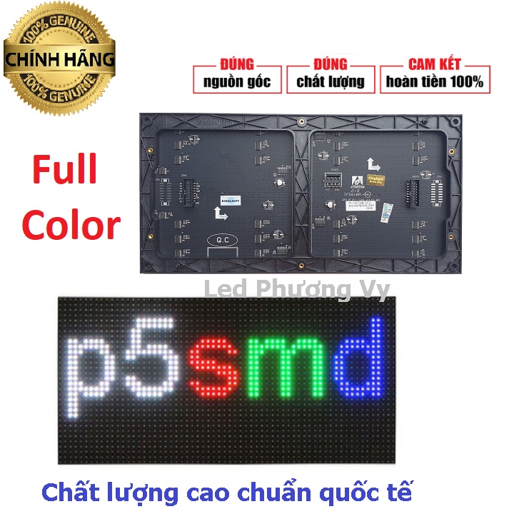 Module Led P5 Full color trong nhà đầy đủ phụ kiện - Hàng mới 100%
