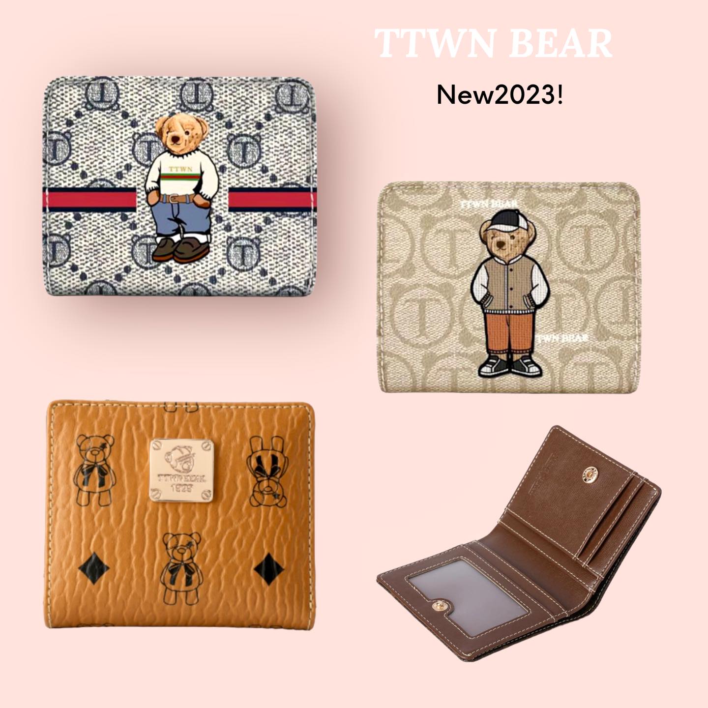 Ví gập ttwn bear tt2236 mẫu mới 2023 chính hãng