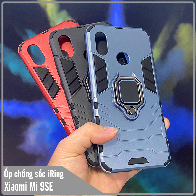 Ốp lưng cho Xiaomi Mi 9 SE iRON - MAN IRING Nhựa PC cứng viền dẻo chống sốc