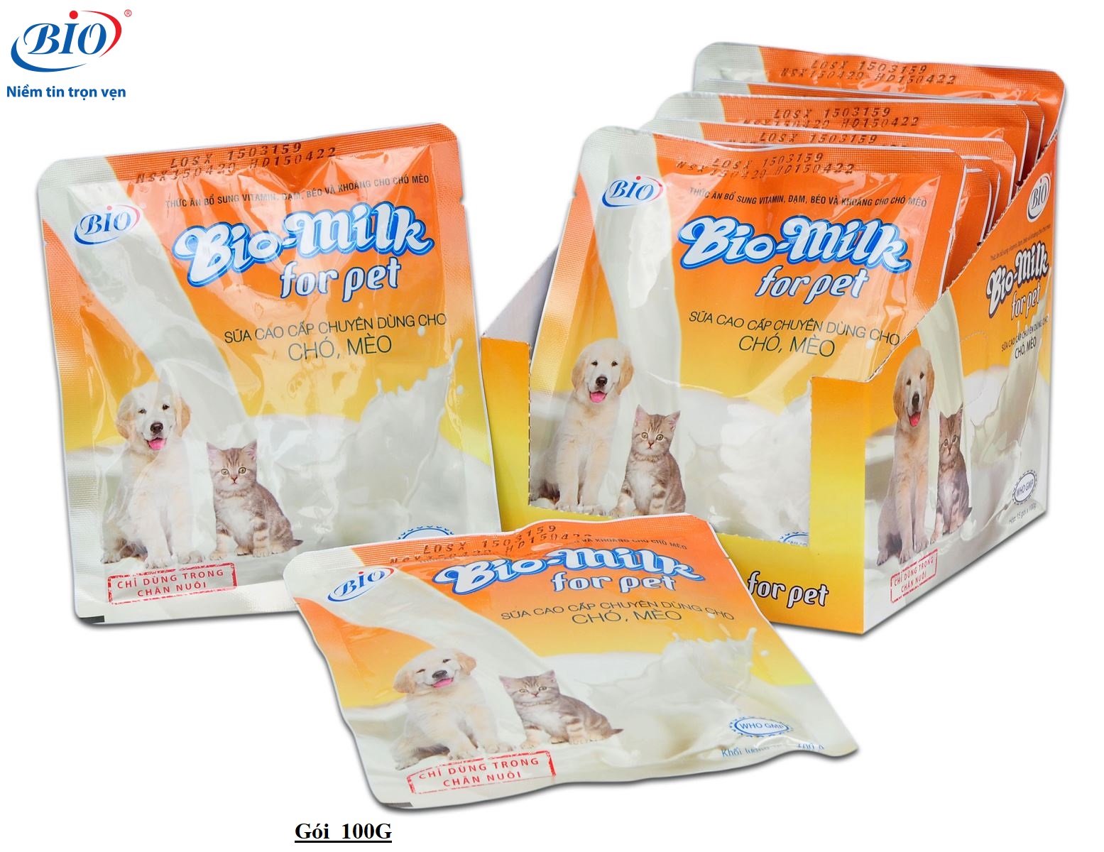 [HCM]Sữa dinh dưỡng cao cấp cho chó mèo BIO MILK FOR PET 100g