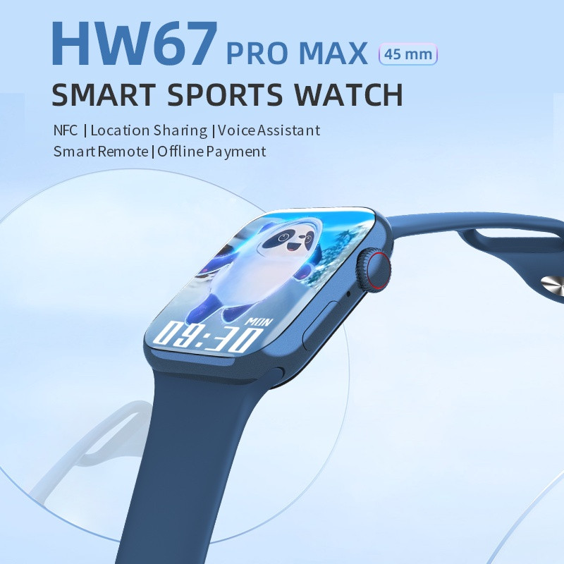 ( XẢ KHO SALE 50% ) Đồng Hồ Thông Minh HW67 PLUS Nam Nữ IWO  Đồng Hồ Thông Minh Kiểm Tra Đường Huyết Vòng Đeo Tay Thể Dục PK W37 Theo Dõi Sức Khỏe- Full Ngôn Ngữ Công Nghệ Sạc Không Dây Bảo Hành 12 Tháng Lỗi 1 Đổi 1.