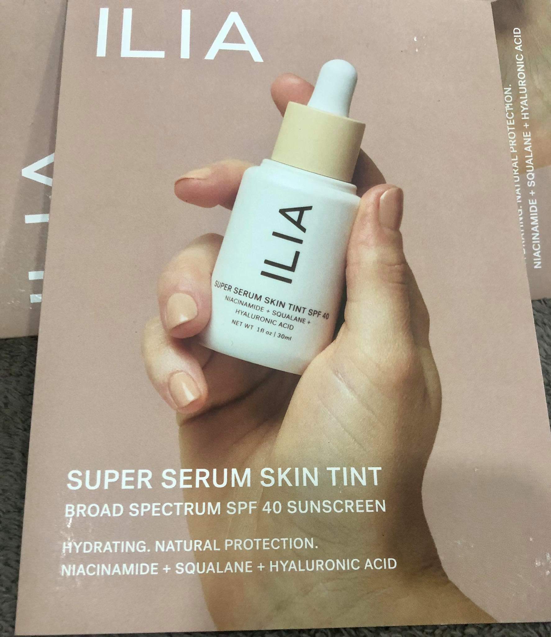 SAMPLE ILIA 3*0.1ML 3 MÀU KEM NỀN ILIA SUPER SERUM SKIN TINT FOUNDATION