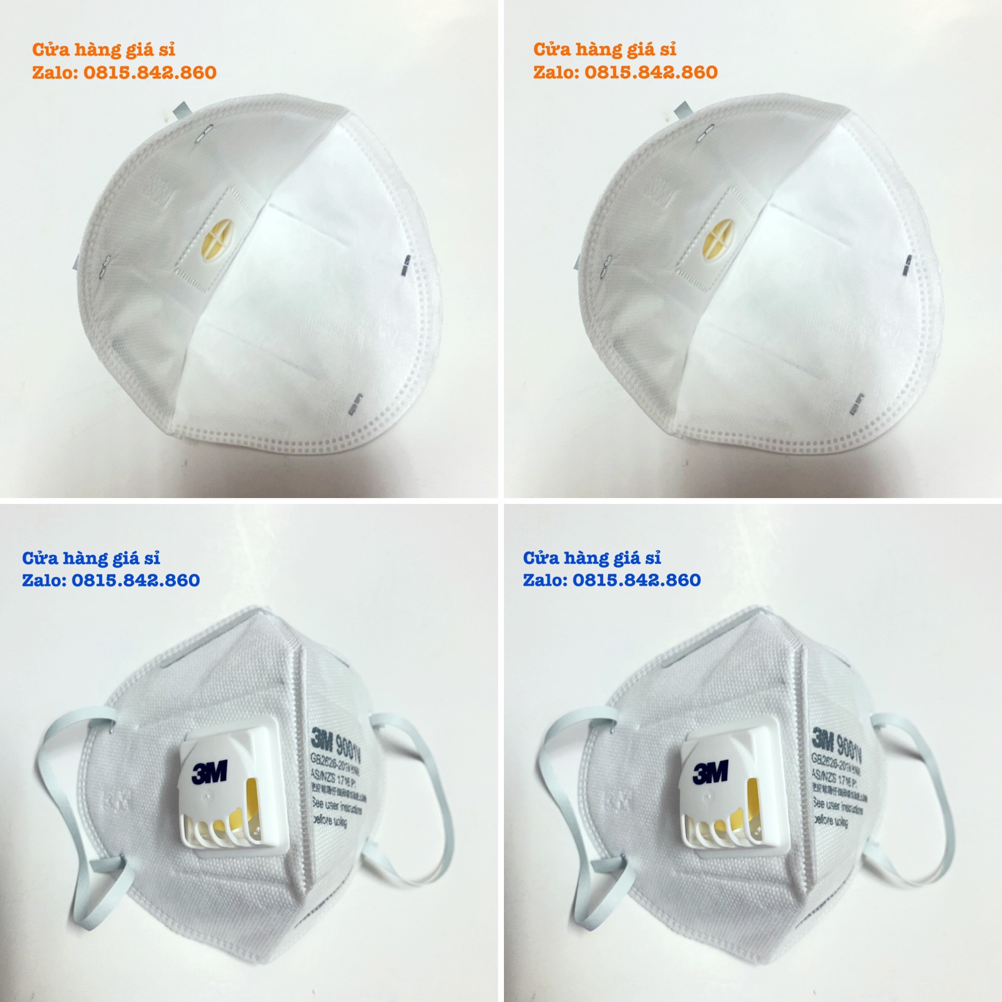 [HCM]Khẩu trang 3M 9001V chống bụi mịn PM2.5 hàng chính hãng có van thoáng khí