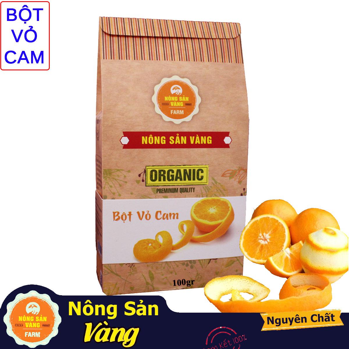 [HCM]Bột Vỏ Cam Chăm sóc da mặt làm mặt nạ đắp dưỡng da 100gr - Nông Sản Vàng