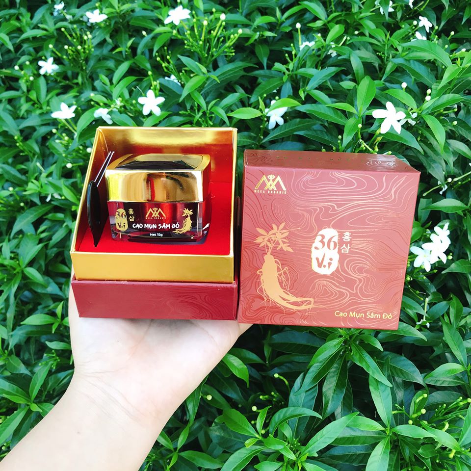 Cao Mụn Sâm Đỏ Tặng Mặt Nạ Trà Xanh Mờ Thâm