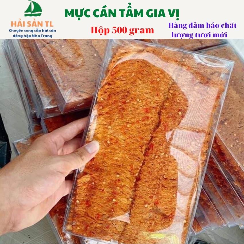 Mực cán tẩm gia vị, đặc sản nha trang, hải sản tl