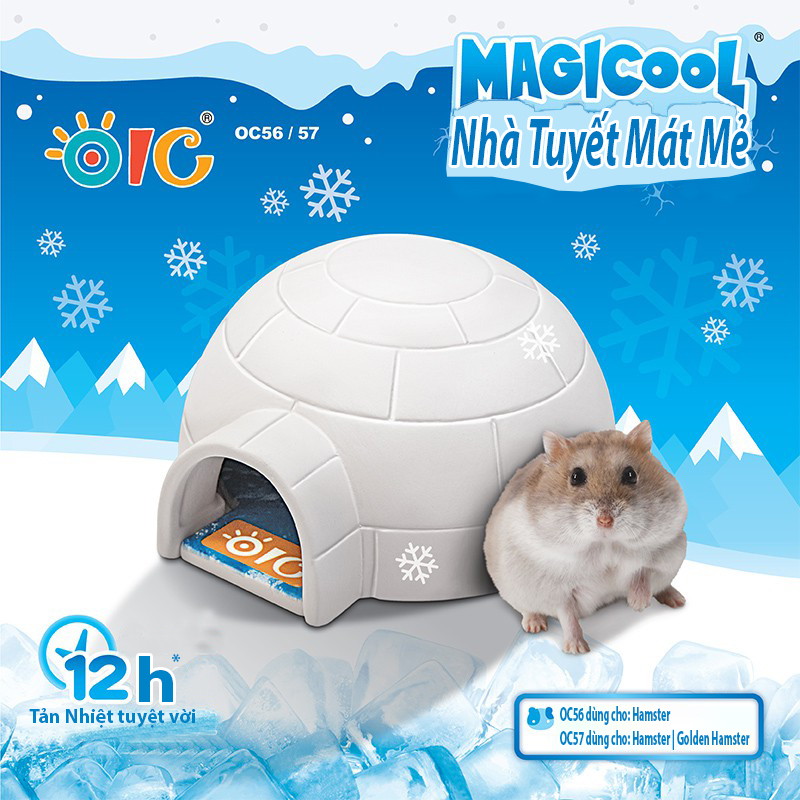 Nhà Ngủ cho hamster OIC Nhà tuyết mát lạnh