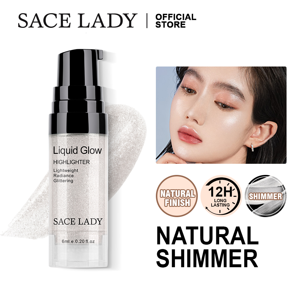 Phấn bắt sáng dạng lỏng 3 trong 1 SACE LADY Long lanh siêu mịn Kem dưỡng da mặt Make Up Che Glow Cosmetic