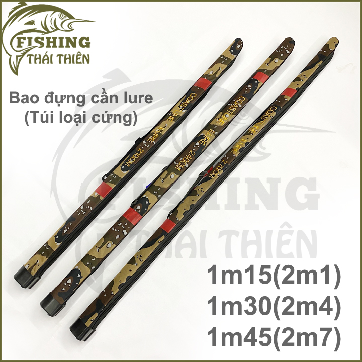 Túi đựng cần câu lure cần câu tay Coastline 2m1, 2m4, 2m7