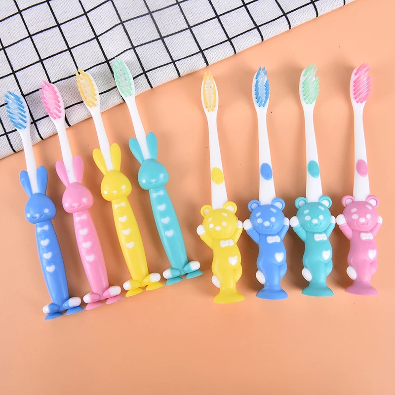 Set 4 Bàn chải đánh răng TRẺ EM hình THỎ - hình GẤU