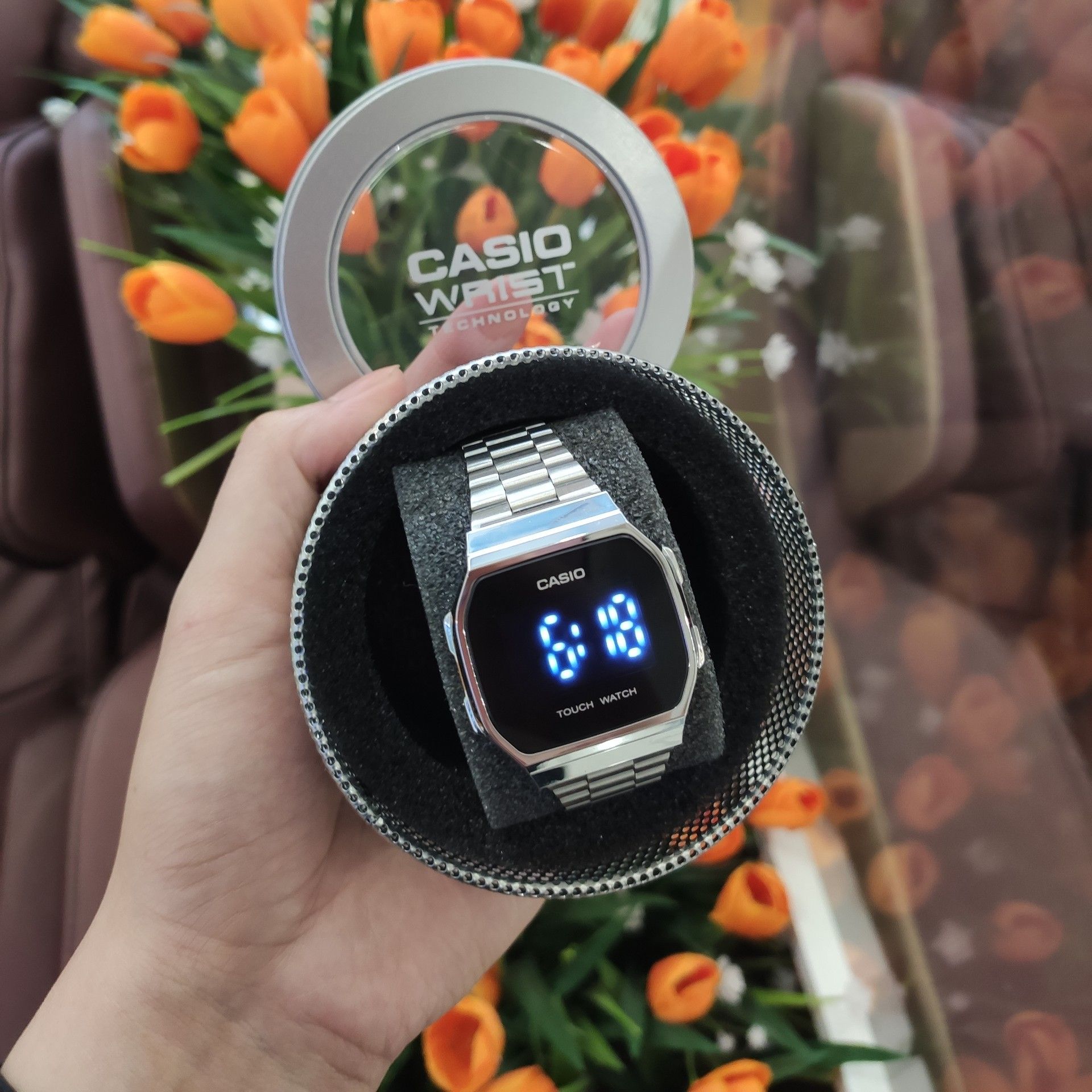 Đồng hồ nam , nữ  Casio A168 Full led cảm ứng , sang trọng thời trang , cá tính- KING 88 STORE