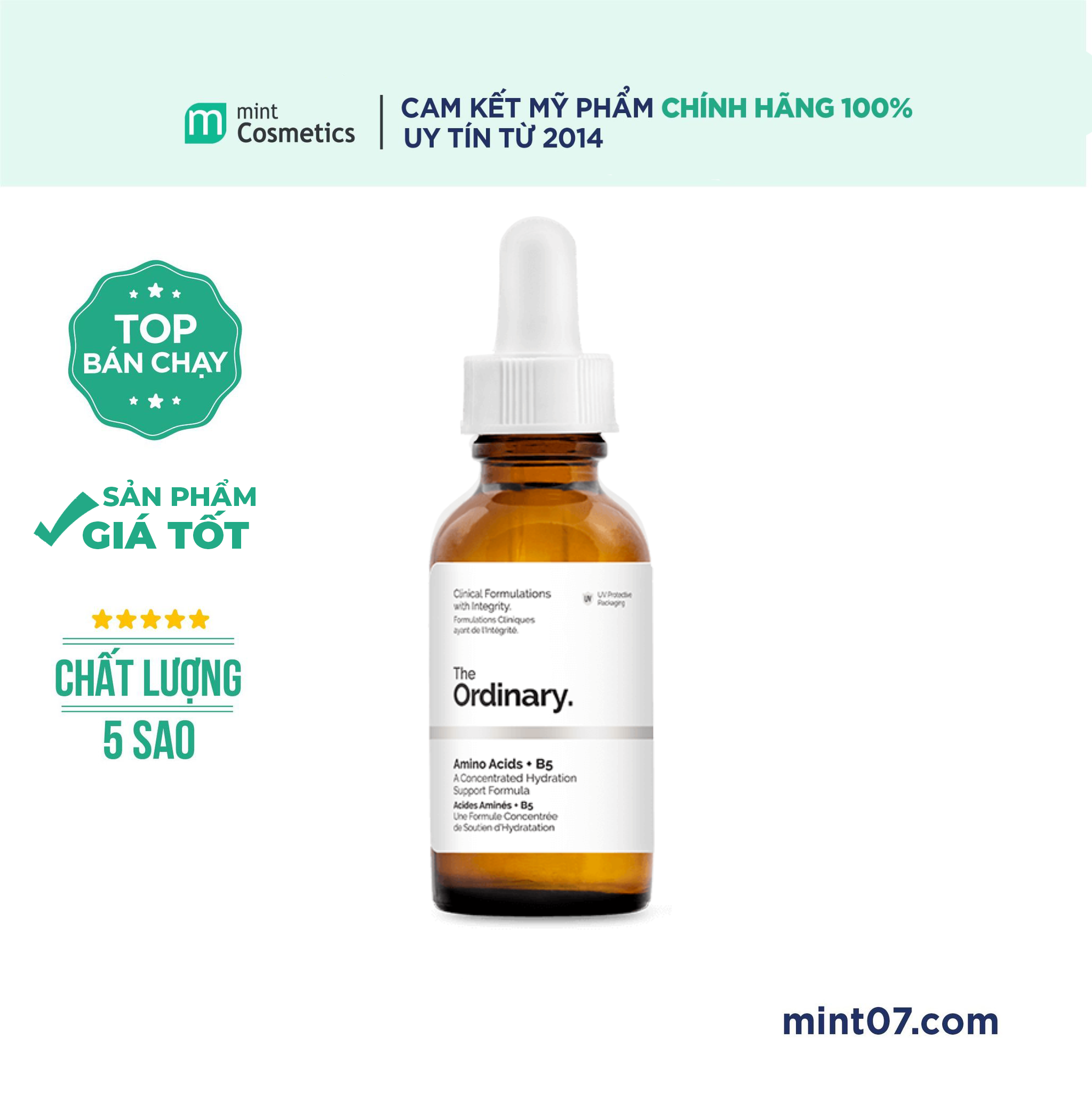 Serum cấp nước The Ordinary Amino Acids + B5 30ml