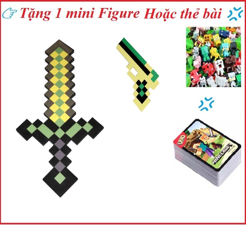 [HCM]Combo kiếm sung Minecraft vàng