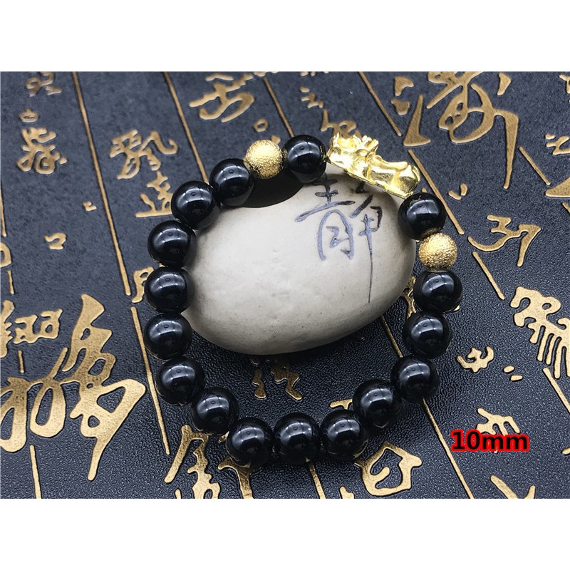 Vòng Đá Tỳ Hưu Phong Thủy 10Mm