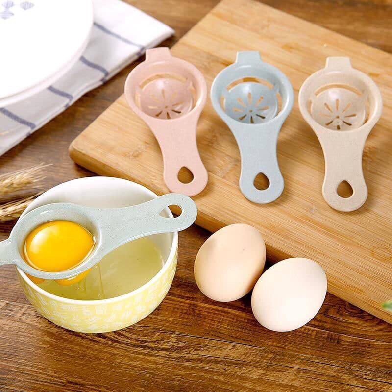 Dụng cụ, thìa lọc trứng, tách lòng đỏ bằng chất liệu nhựa lúa mạch