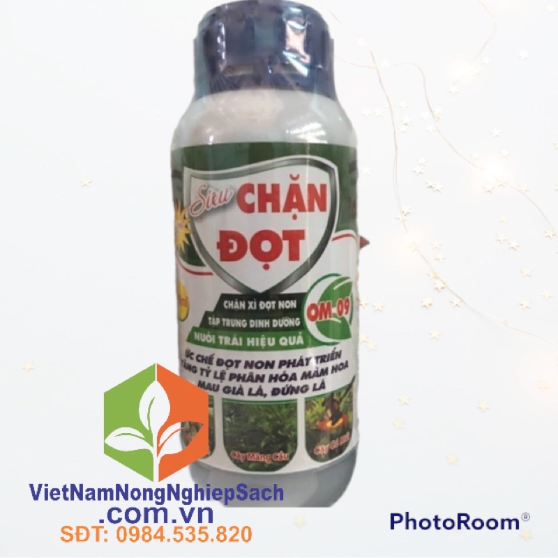 Chặn đọt om09 chặn sì đọt tập trung đinh dưỡng nuôi trái chai 500ml