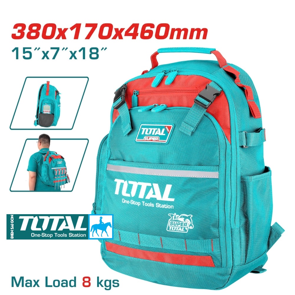 Ba lô công tụ balo túi xách đựng đồ nghề dụng cụ total thbp0201
