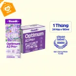 [Sản Phẩm Mới] Thùng 24 hộp Sữa Uống Dinh Dưỡng Optimum A2 Pro+ 180ml
