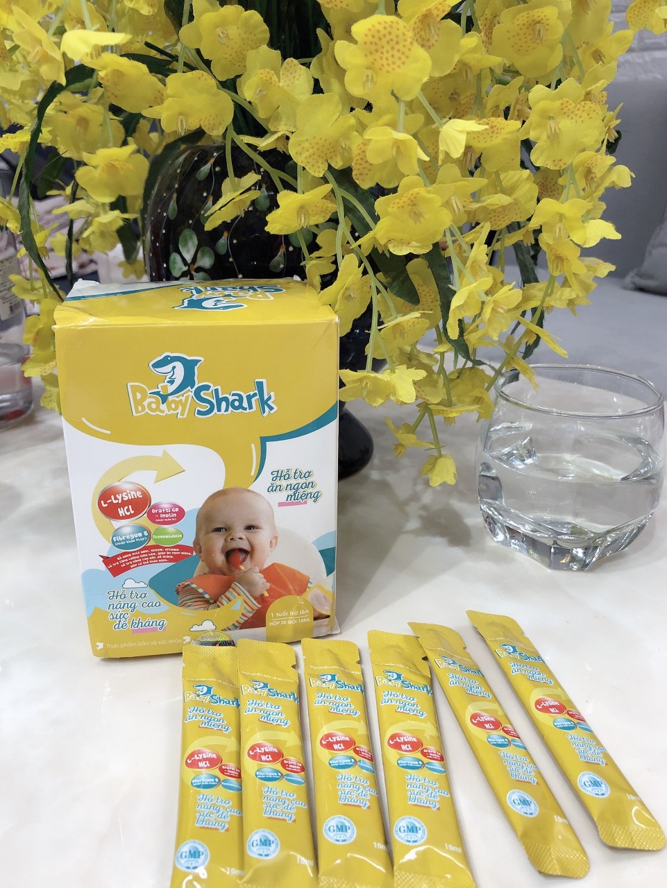 Baby shark kids hỗ trợ tăng cân ăn ngon miệng cho bé thơ