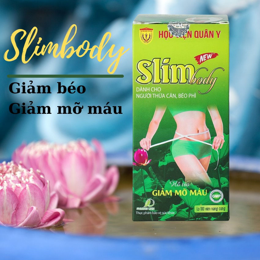 [HCM]Viên Giảm cân giảm béo Slim Body New học viện quân y gấp đôi hàm lượng lá sen