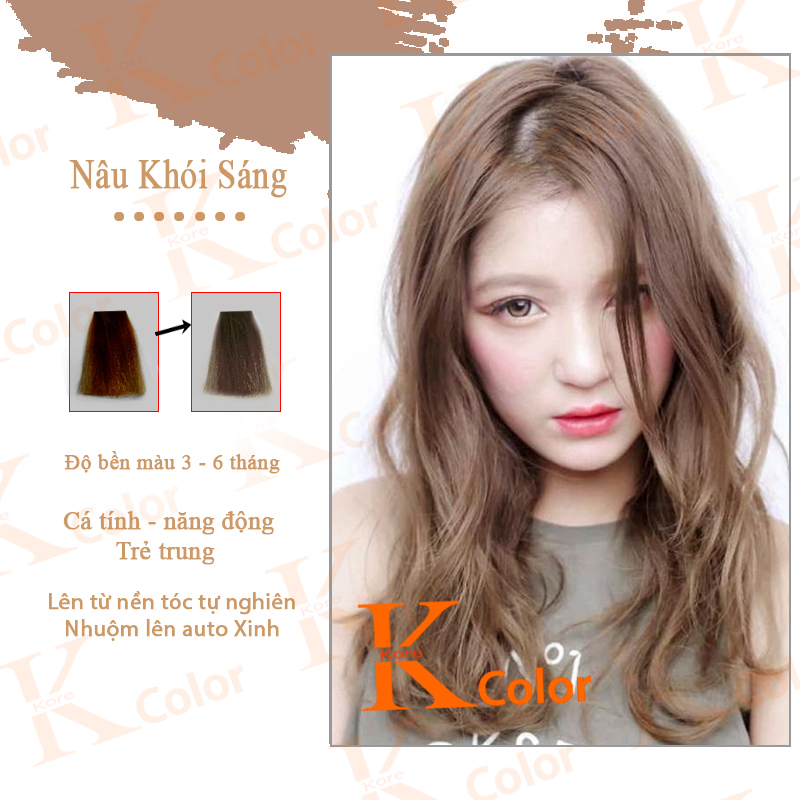 Thuốc nhuộm tóc Nâu Khói Sáng Kcolor Kcolor