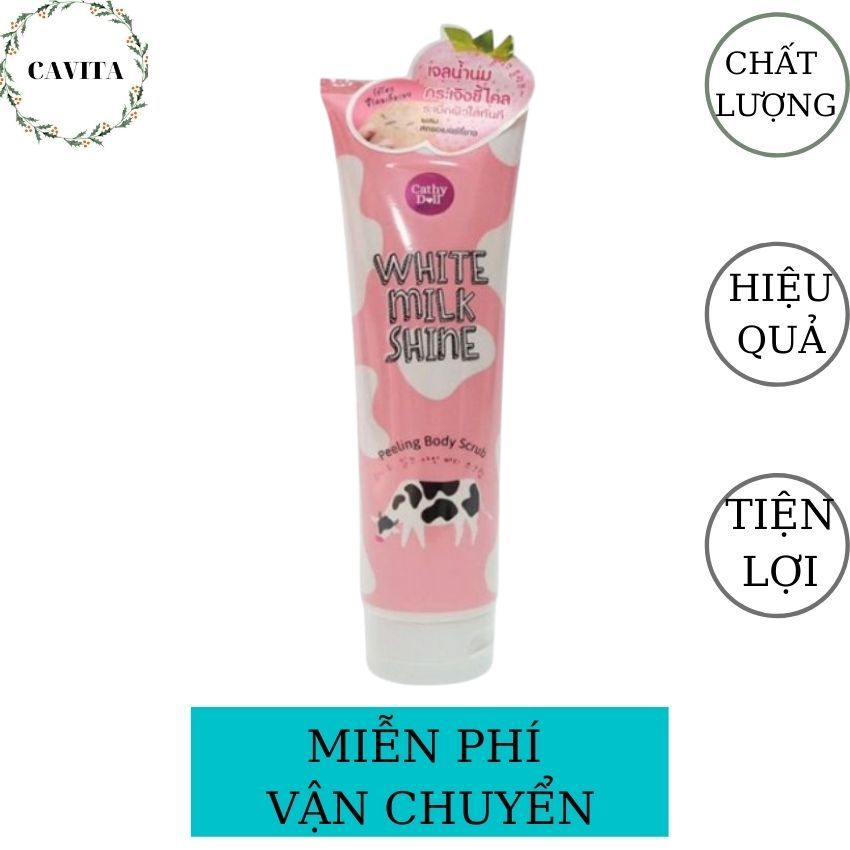 [FREESHIP] Tẩy Tế Bào Chết Cathy Doll Thái Lan CAVITA giúp da trắng sáng mềm mịn-320ml