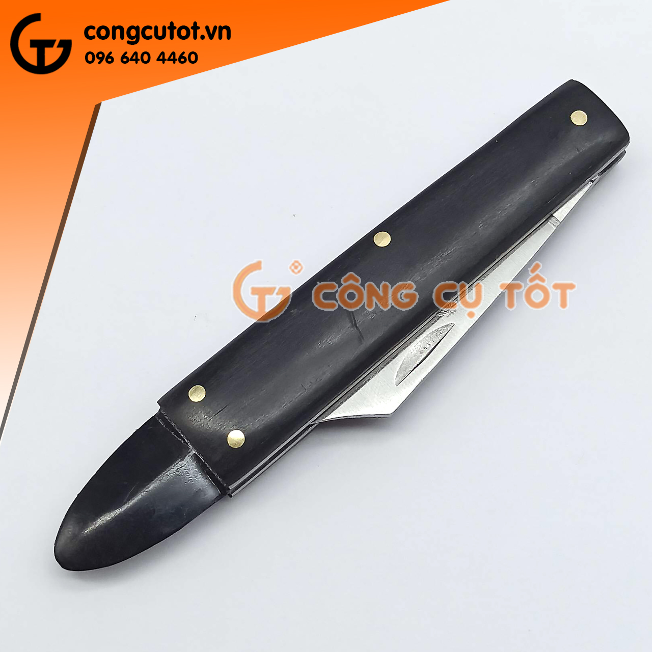 Dao ghép cây dạng gấp cán gỗ đen Sagawa P-1088