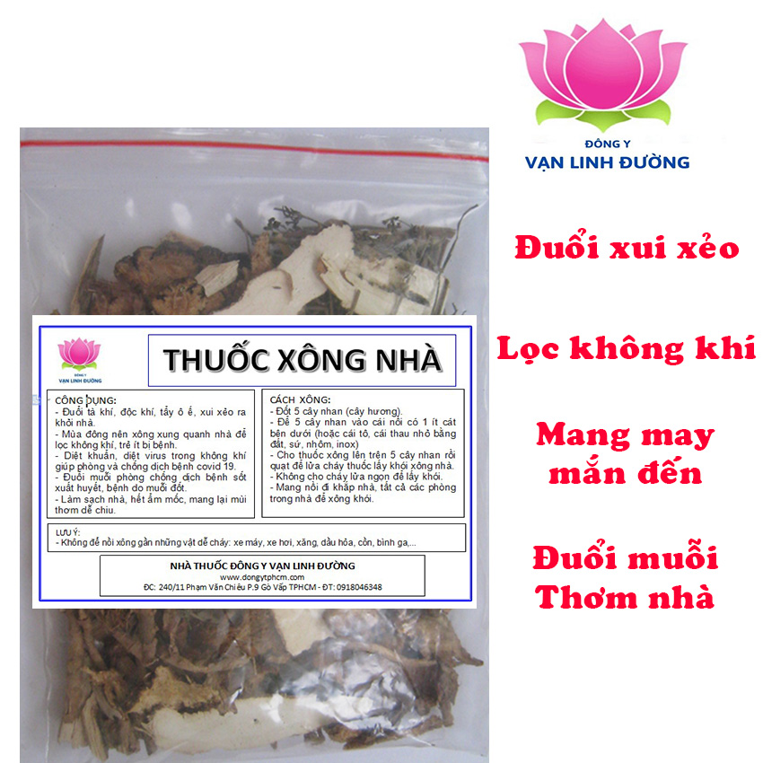 Thuốc xông nhà phong long VLD tẩy uế, đuổi muỗi, lọc không khí, làm sạch nhà