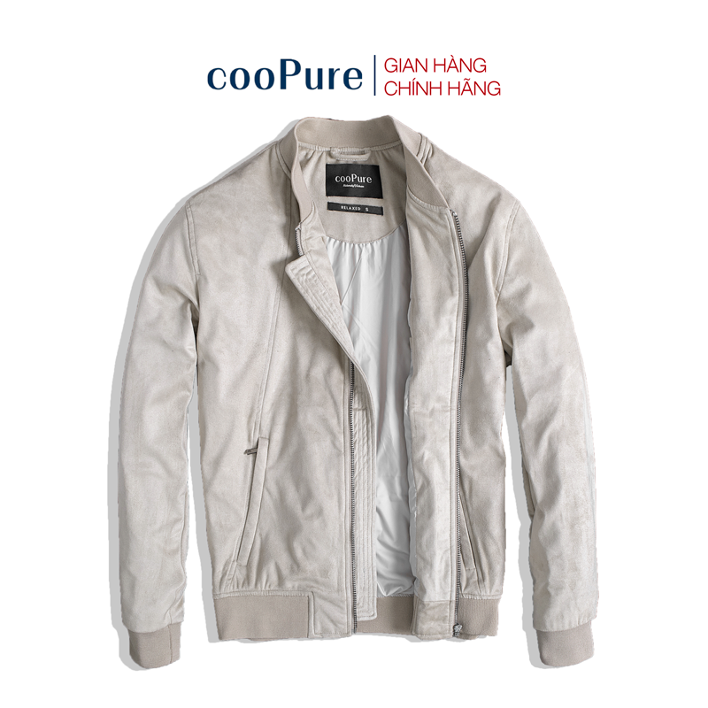 Áo khoác da lộn bomber coopure, áo khoác da lộn 2 lớp lót gió no.2503