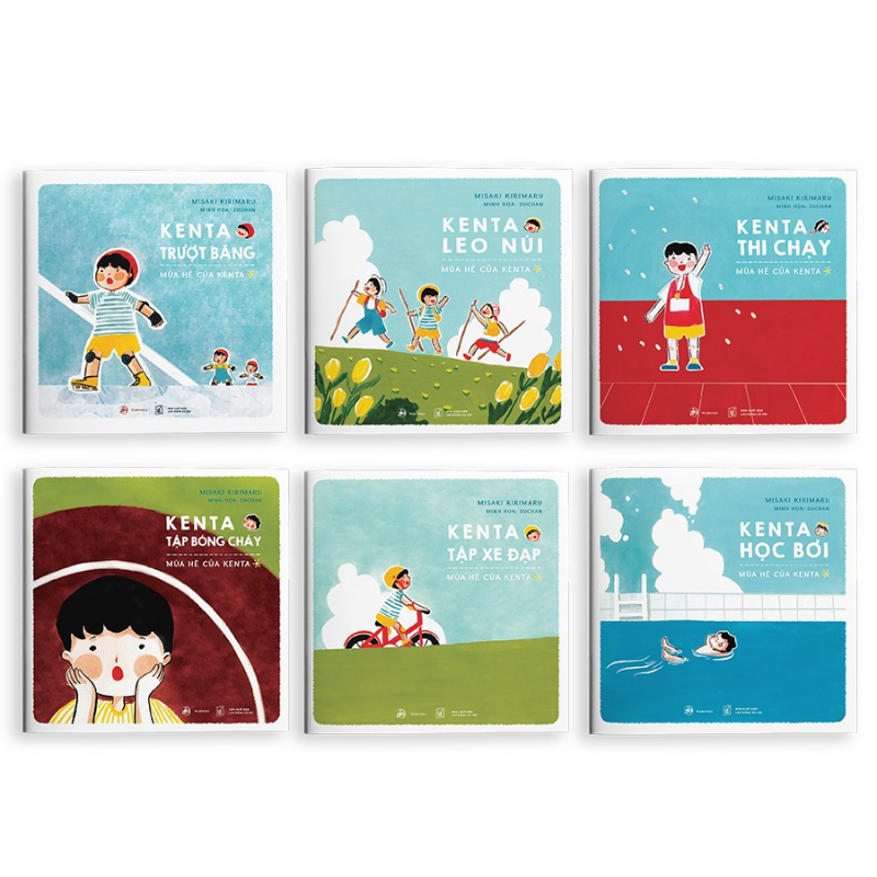 Sách Cho Bé Ehon Nhật Bản - Combo Mùa Hè Kenta Bộ 6 Cuốn Dành Cho Bé 0-6 Tuổi