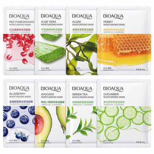 2 Miếng Mặt nạ trái cây 8 vị bioaqua