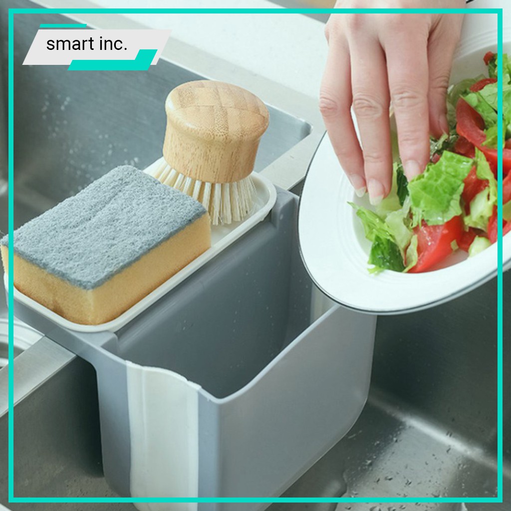 Rổ Lọc Rác Gắn Bồn Rửa Bát Đựng Đồ Ăn Dư Thừa Lavabo Bồn Rửa Chén Giỏ Treo Chặn Lọc Thức Ăn Rác Thải Gấp Gọn